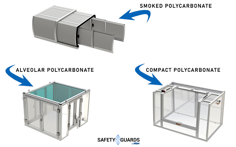 compact-honeycomb-polycarbonate-panel-smoked-Milper-safety-guards